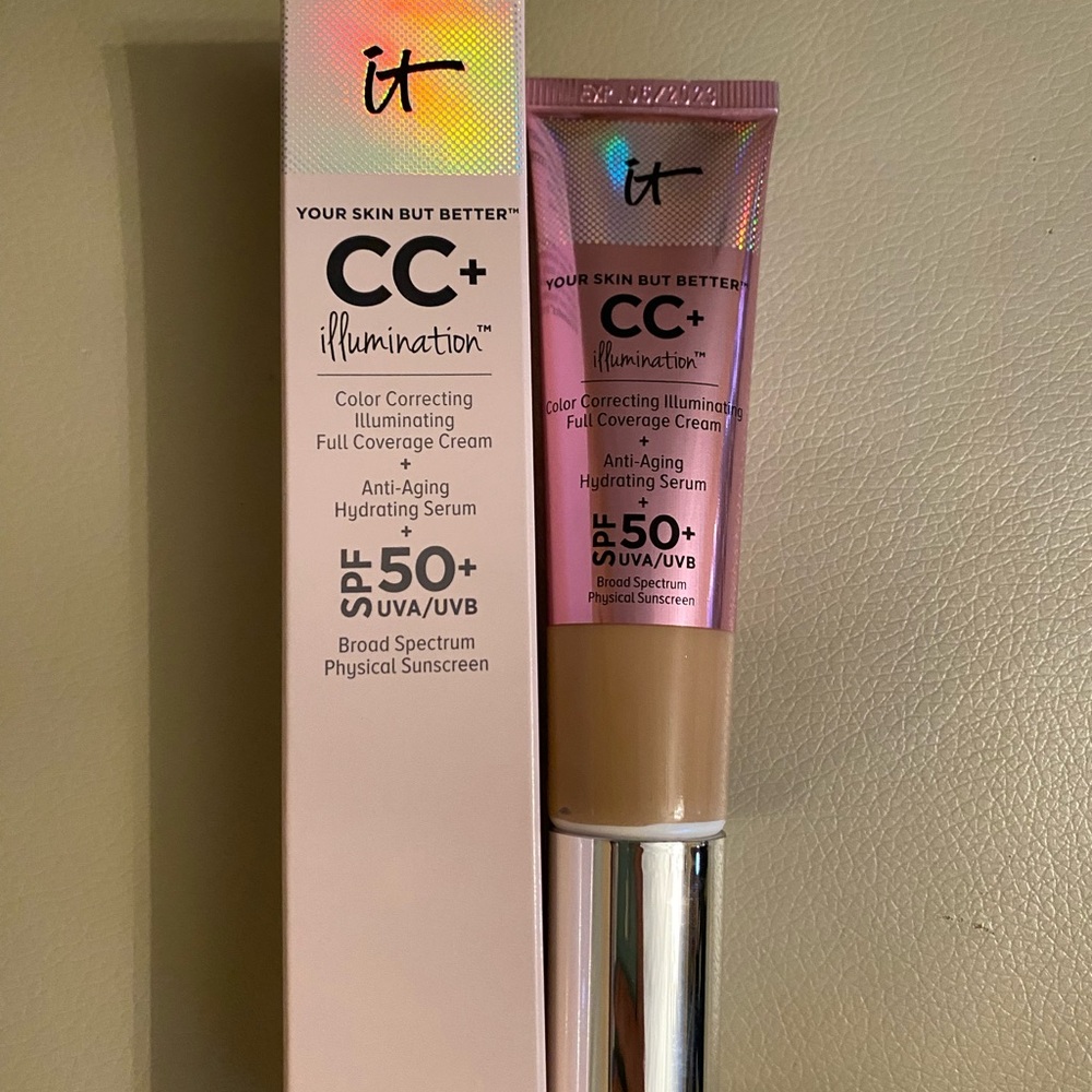 IT cosmetics CC+ Illuminating Full Coverage Cream in Neutral Tan